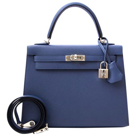 Hermes Kelly 25 Epsom Blue Brighton 